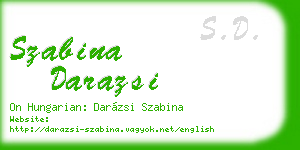 szabina darazsi business card